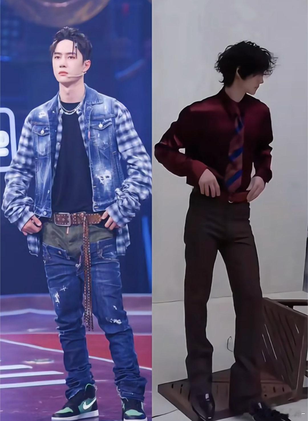 王一博的腿长不长取决于他穿什么样的裤子