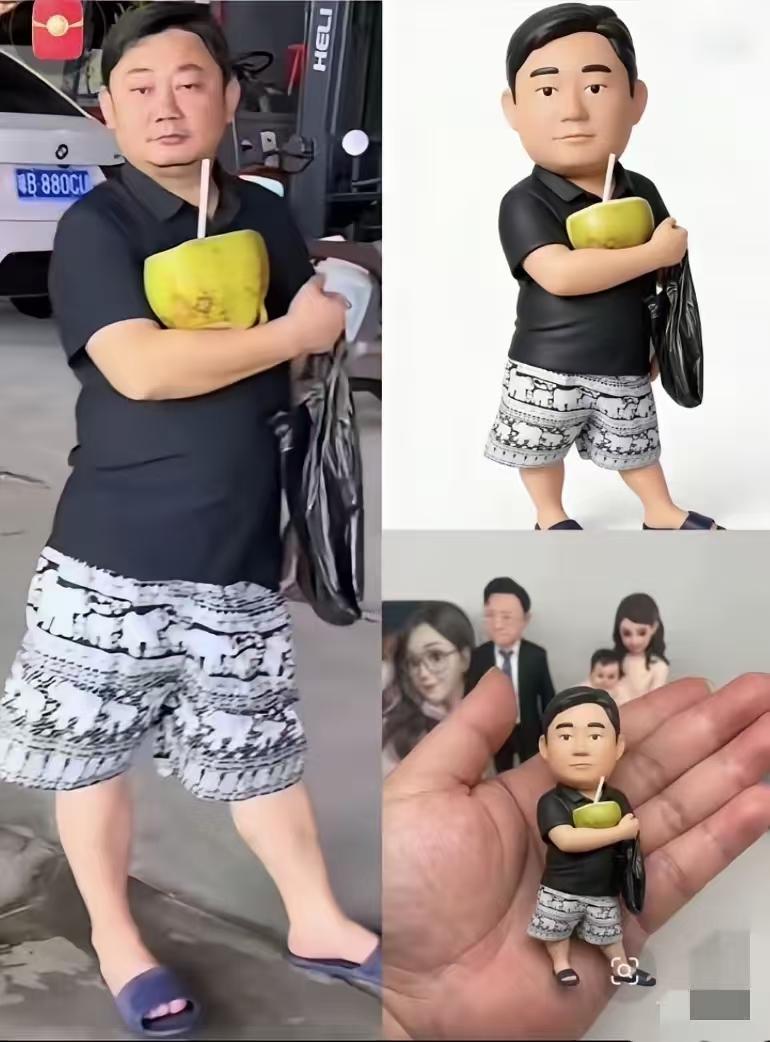 张雪喝椰子水的公仔都做出来了！做成机车钥匙扣挂裤头，这个比宝马卉驰标强多了，回头