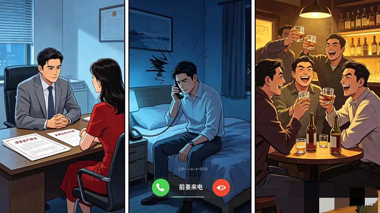 有位兄弟刚和出轨的前妻办完离婚，当初女方态度决绝无比，为了外人，甘愿净身出户、舍