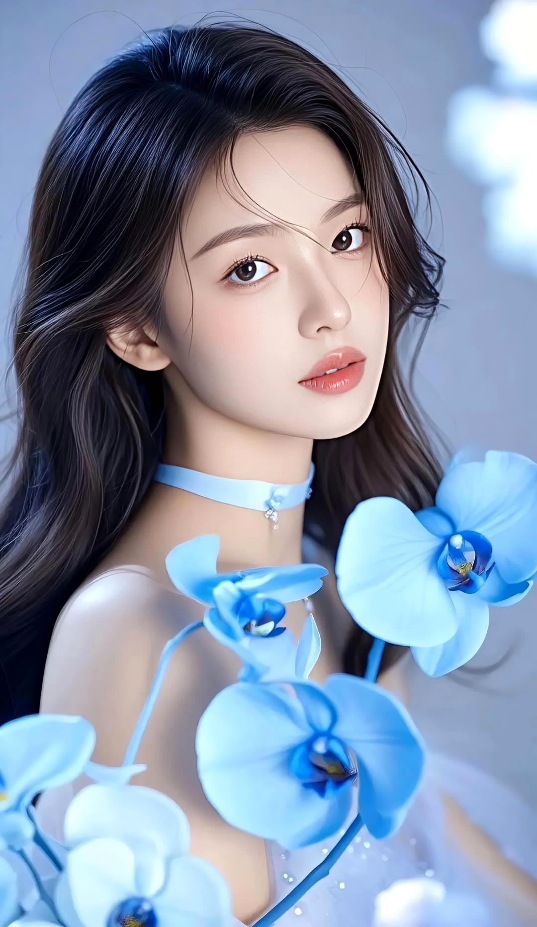 梦幻蓝花仙子，唯美少女心