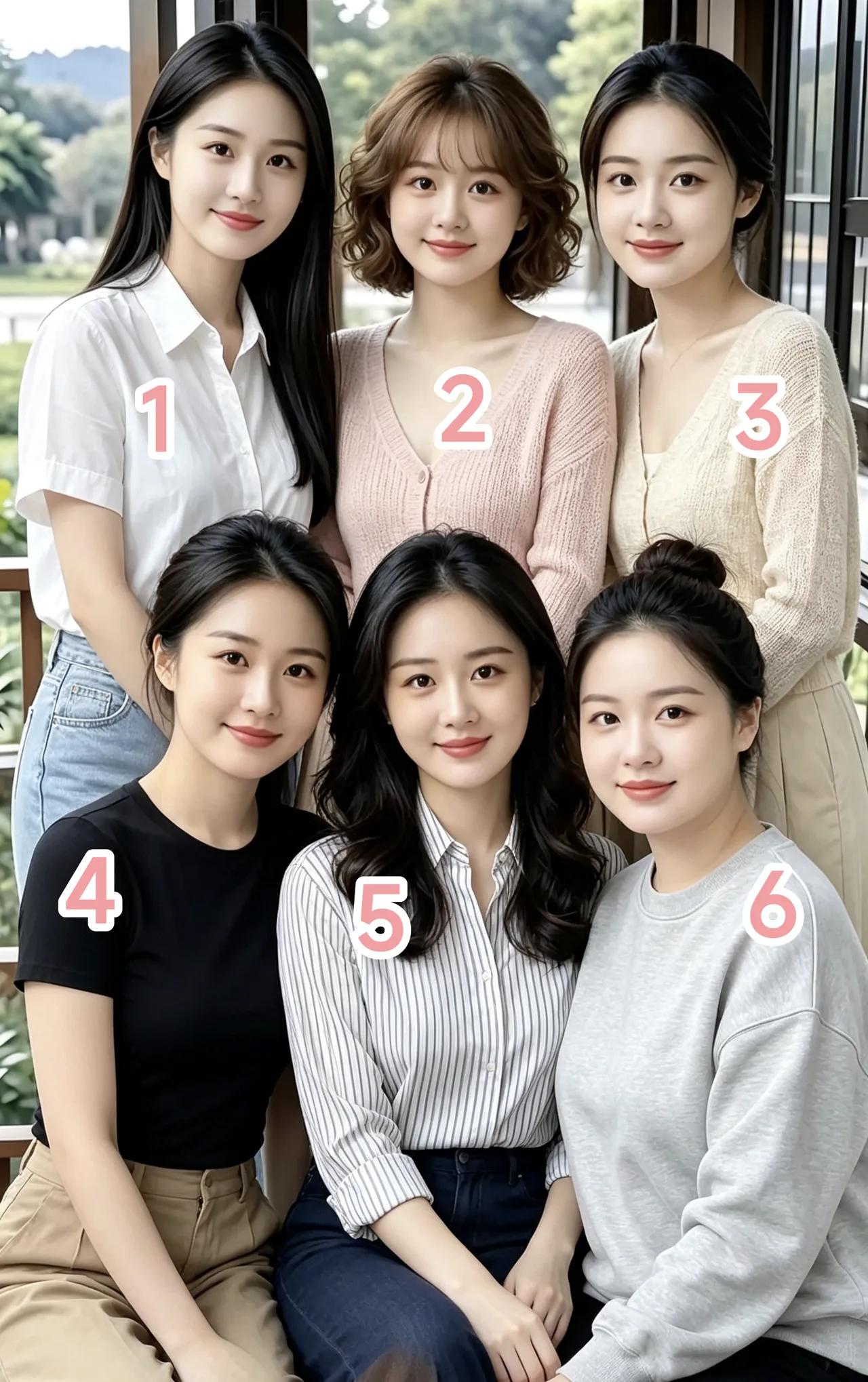 彩礼都是20万，你会选哪一位呢？我认为1号和4号其中选一个，干净又漂亮，美丽又有