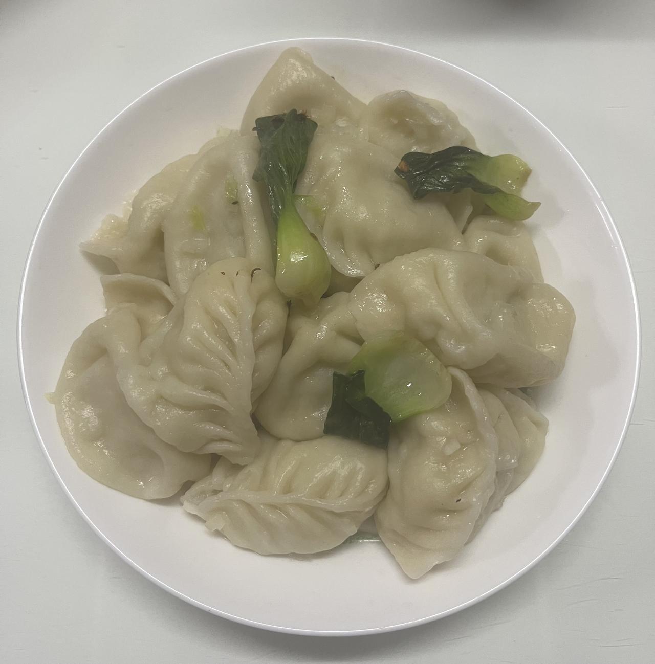 今天吃白菜水饺