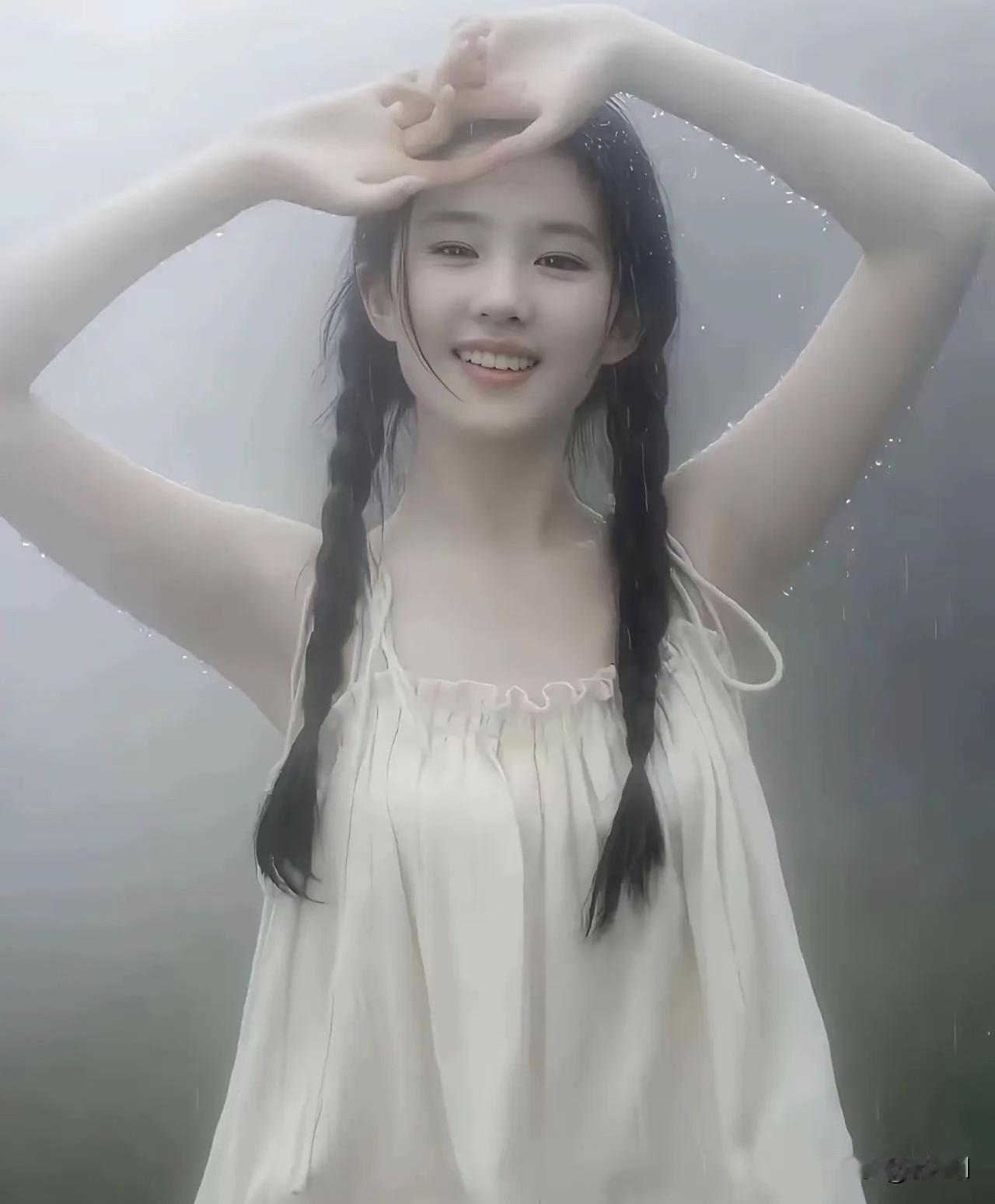 你从未见过的刘亦菲。没有滤镜，没有美颜，没有浓妆。最简单的相机拍摄，没有任何后