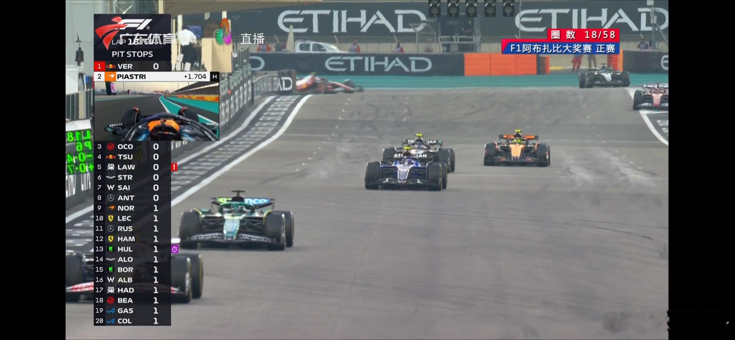 迈凯伦给Nor的入站策略约等于自杀隔空看F12025f1阿布扎比大奖赛