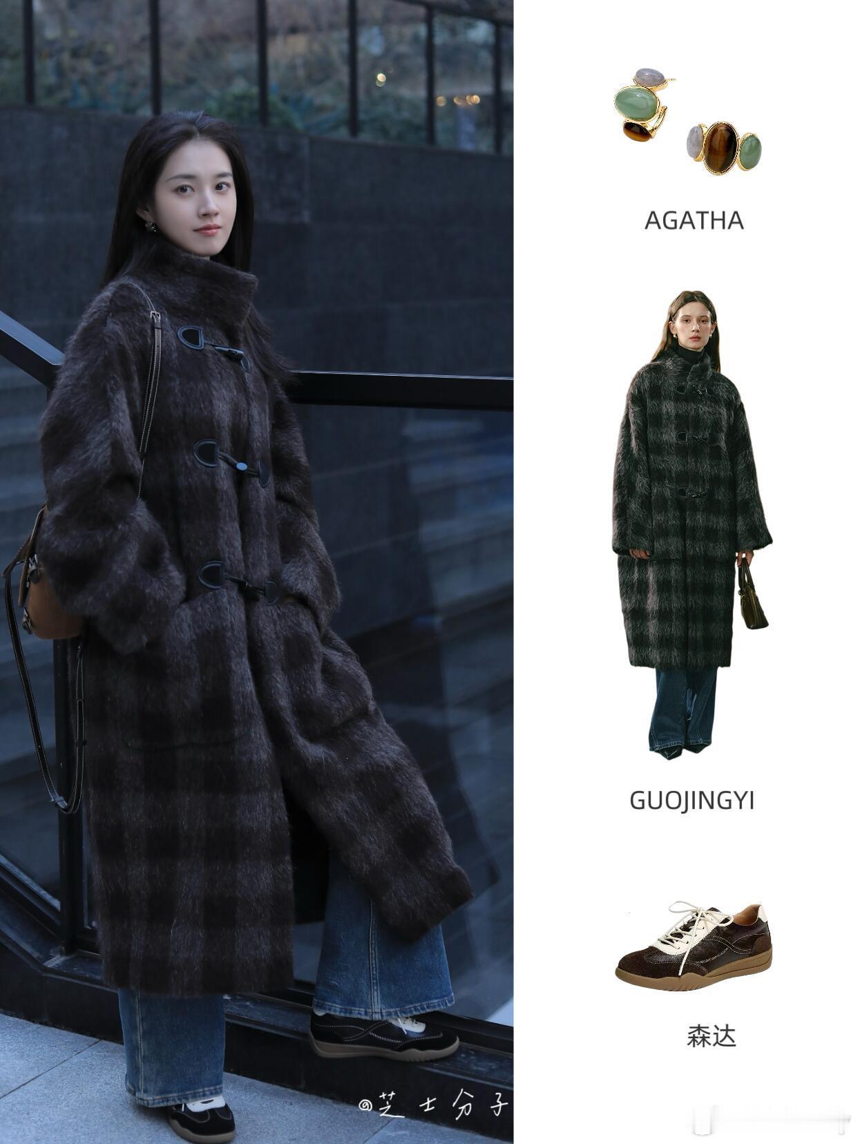 郭宇欣的冬日氛围感穿搭，美到失语✨