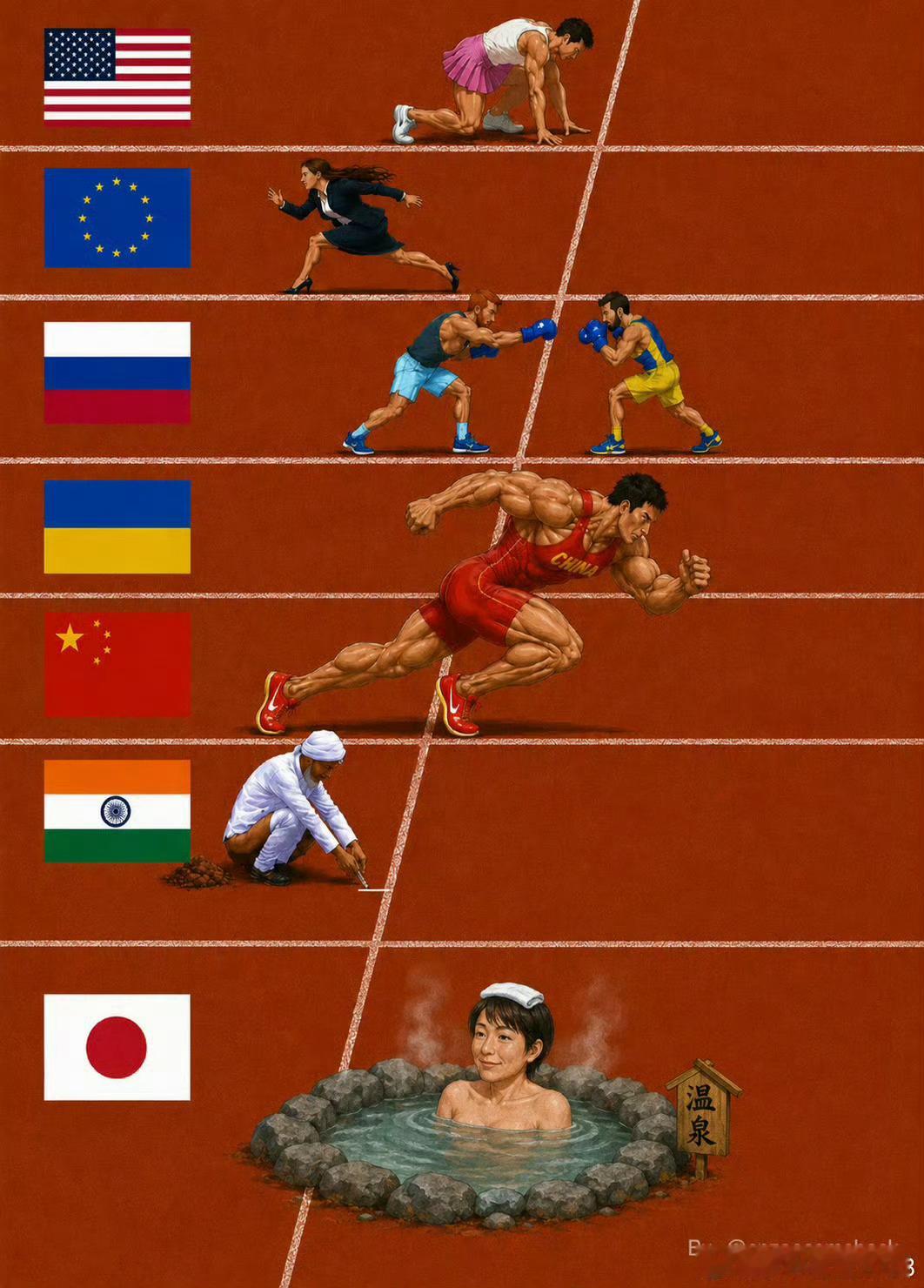 美国为啥是穿裙子啊？
