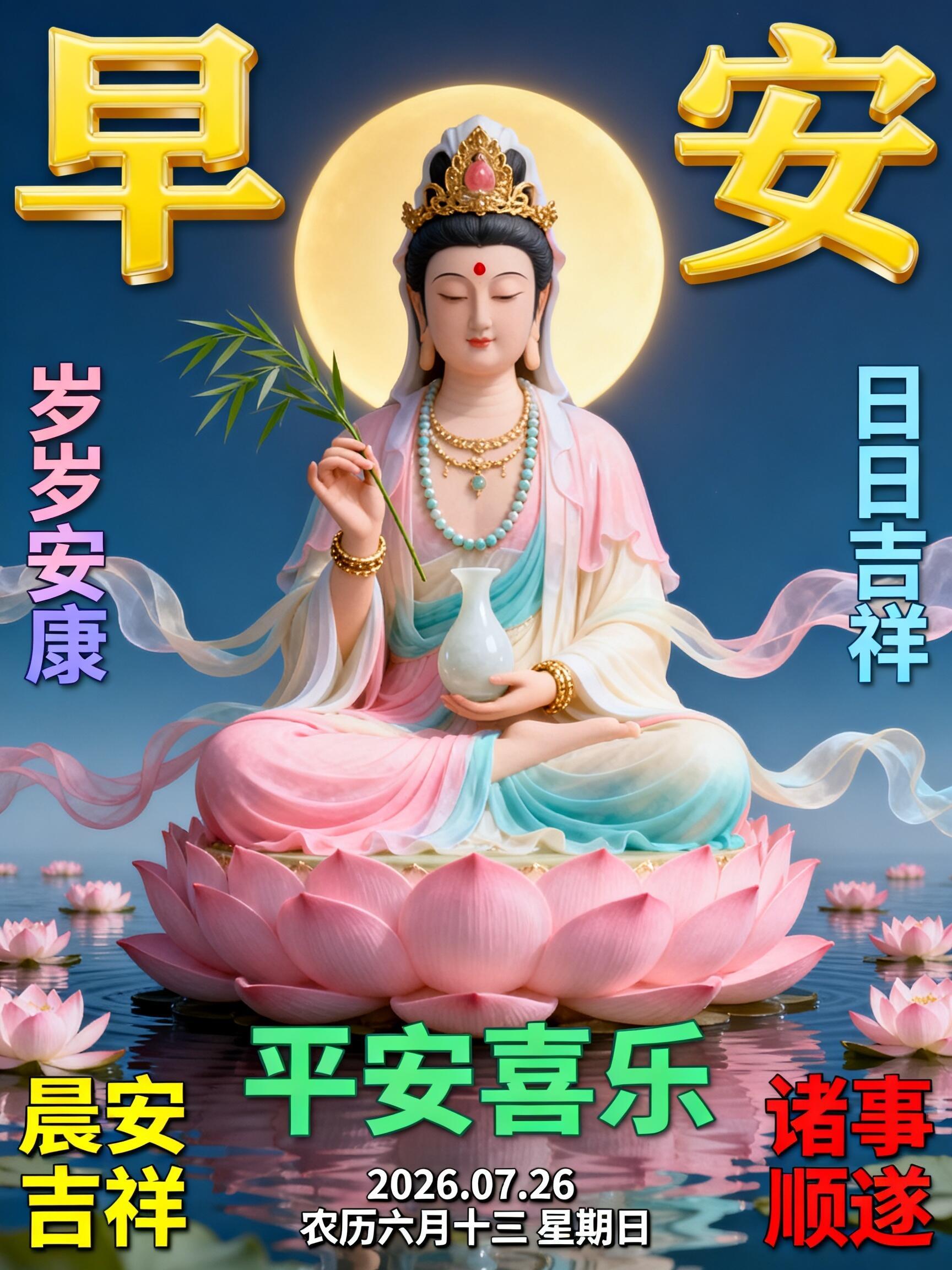 2026.7.26周日早安祝福图片壁纸拿图吱一声噢～