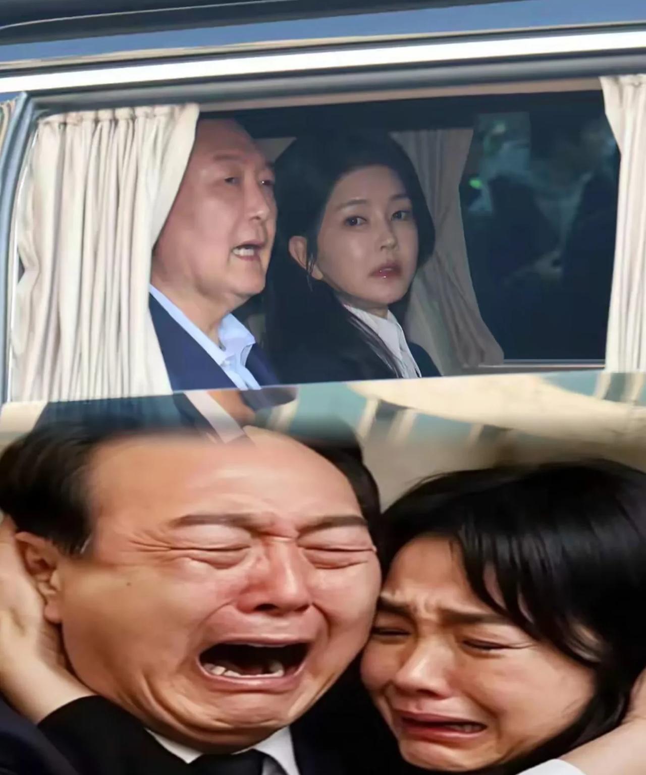 夫妻本是同林鸟，大难临头同连枝啊。尹锡悦肯定是脱身无望了，金建希原本以为生病会