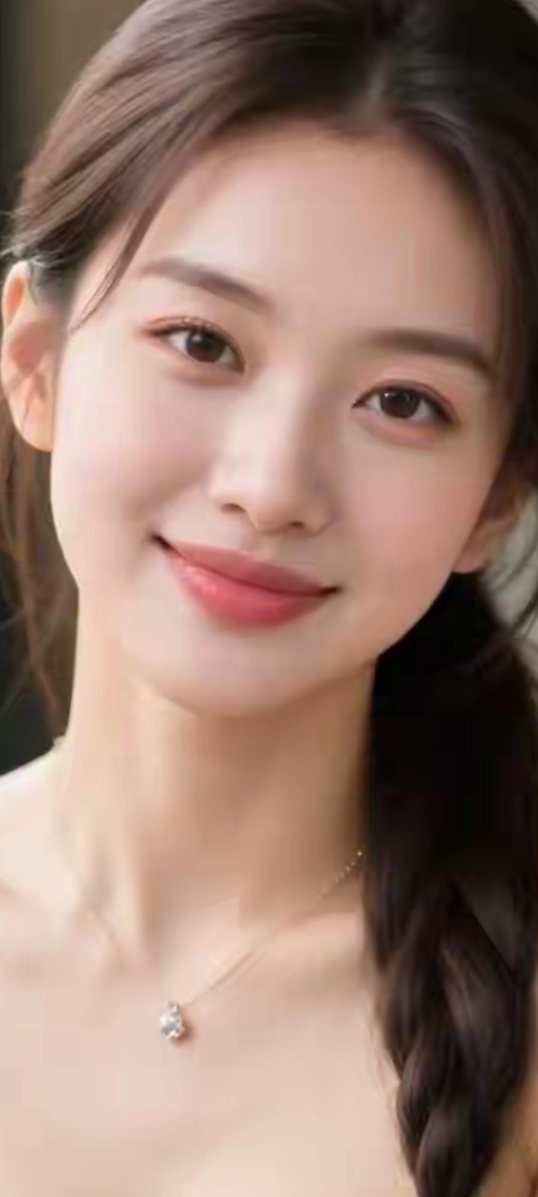 温柔微笑，甜美可人，少女心满满！😊✨