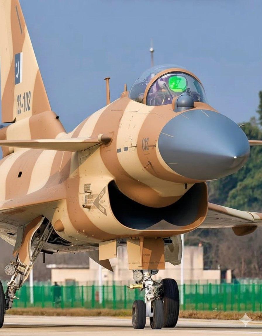 身披沙漠迷彩的J-10CE和JF-17战斗机看起来很棒，巴基斯坦应该在迪拜航展上