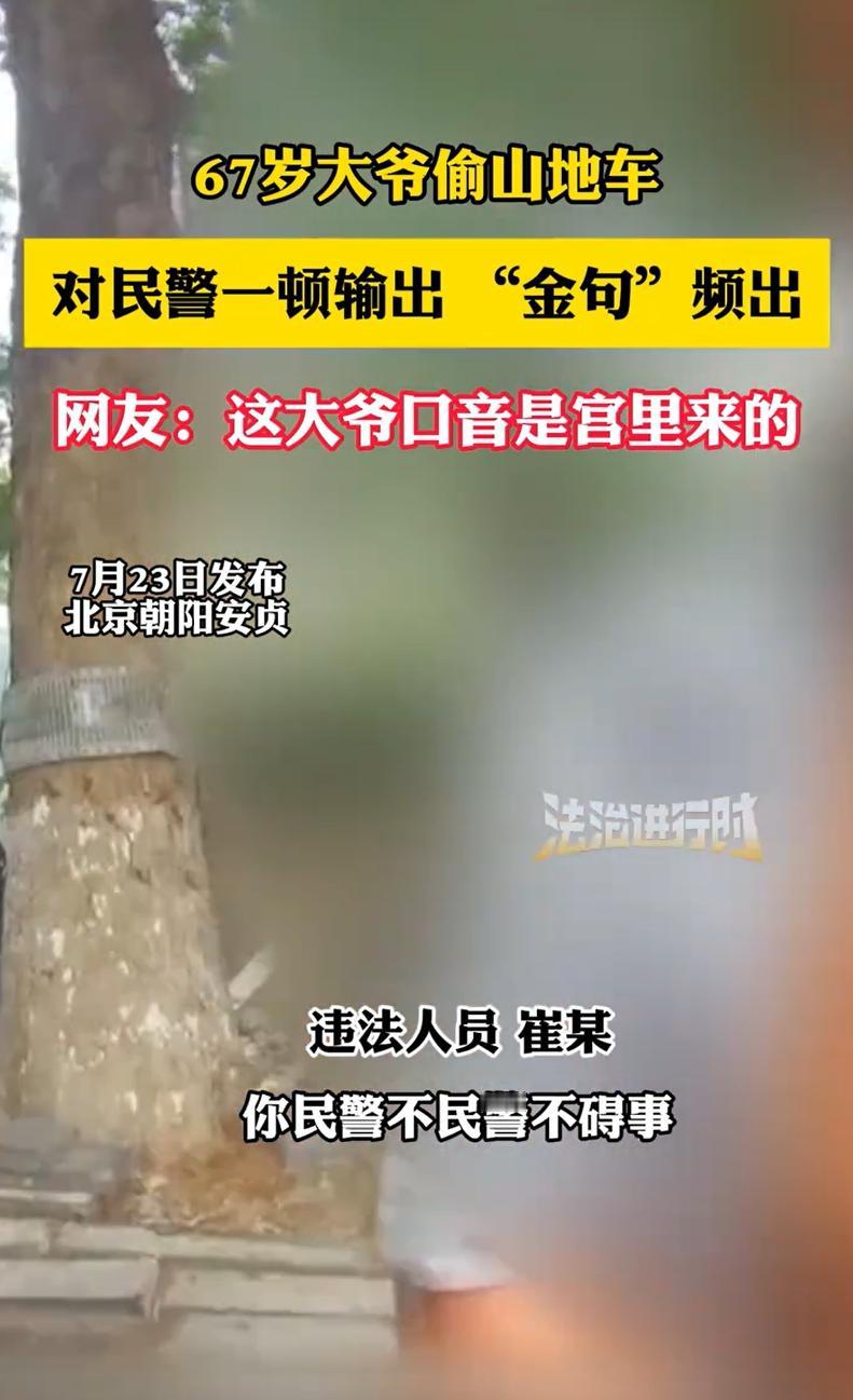 北京，67岁大爷盯上了那辆半新山地车，眼见四下无人，他摸出工具“咔嚓”剪断车锁，