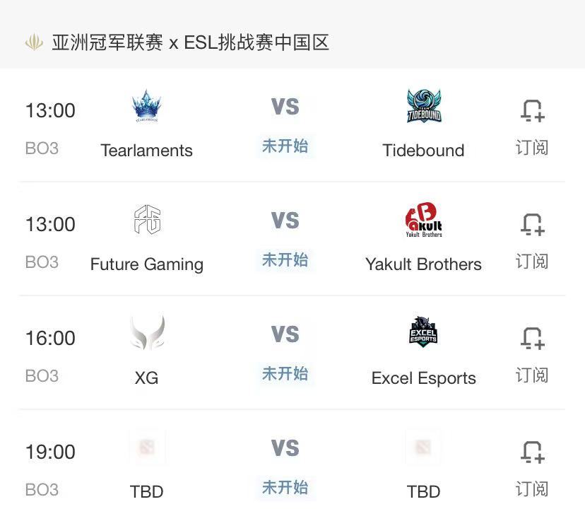 ACL今日赛程，今天每个bo3都非常重要，前两个bo3的胜者将进入前四获得石油杯