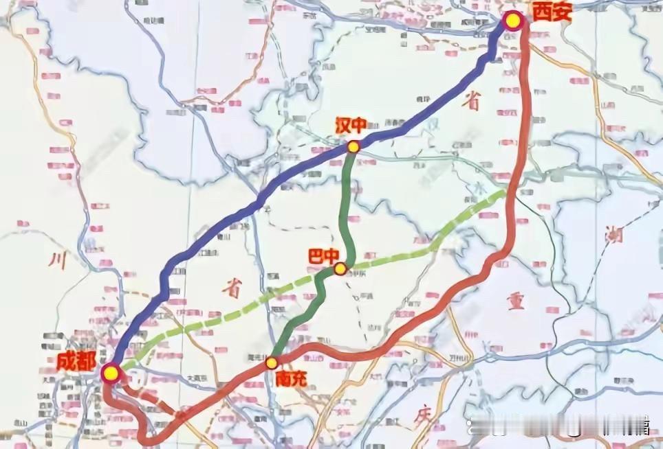 成巴安高铁建设应该是迟早的事，太有必要了。目前，成都到巴中已经是现成的高铁，只需