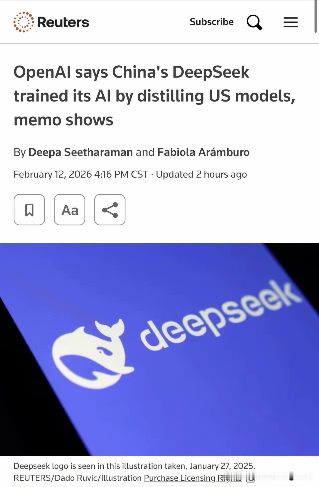 OpenAI指控DeepSeek“知识蒸馏”技术侵犯其技术。这个事情想起了马斯