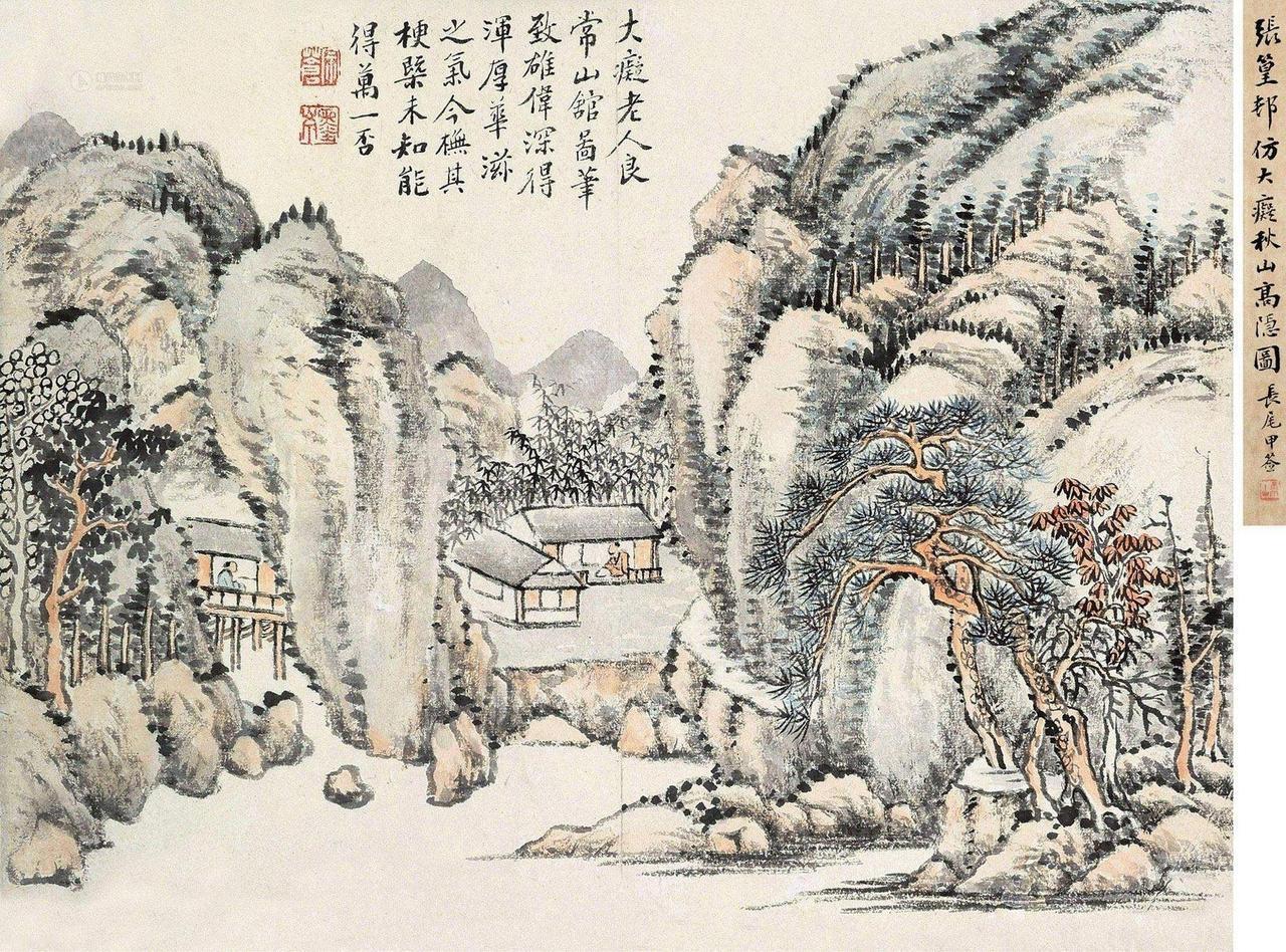 【乾隆御用山水大家｜张宗苍：苍劲浑厚，一洗清代画坛柔靡之气】清代中期画坛，宫廷