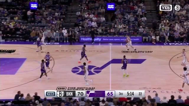 杰明生涯第三次扣篮！篮网vs爵士精彩瞬间#NBA