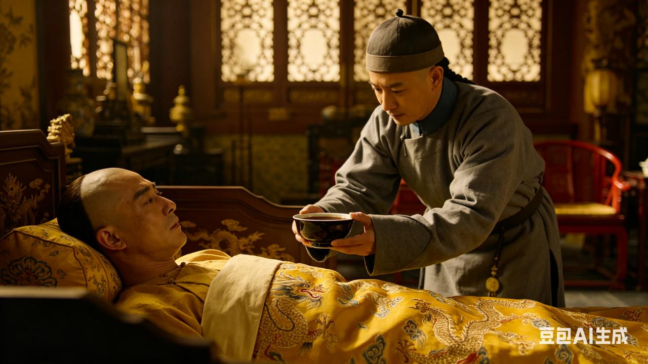 1908年，慈禧病重，派小德张给光绪送去一碗中药，光绪流泪道：“这碗药，一定比以
