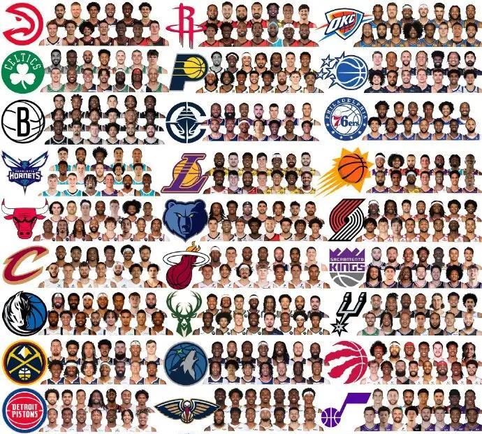 休赛期最大悬念即将揭晓，球迷们一致感谢库明加！NBA联盟公布了30支球队阵容（