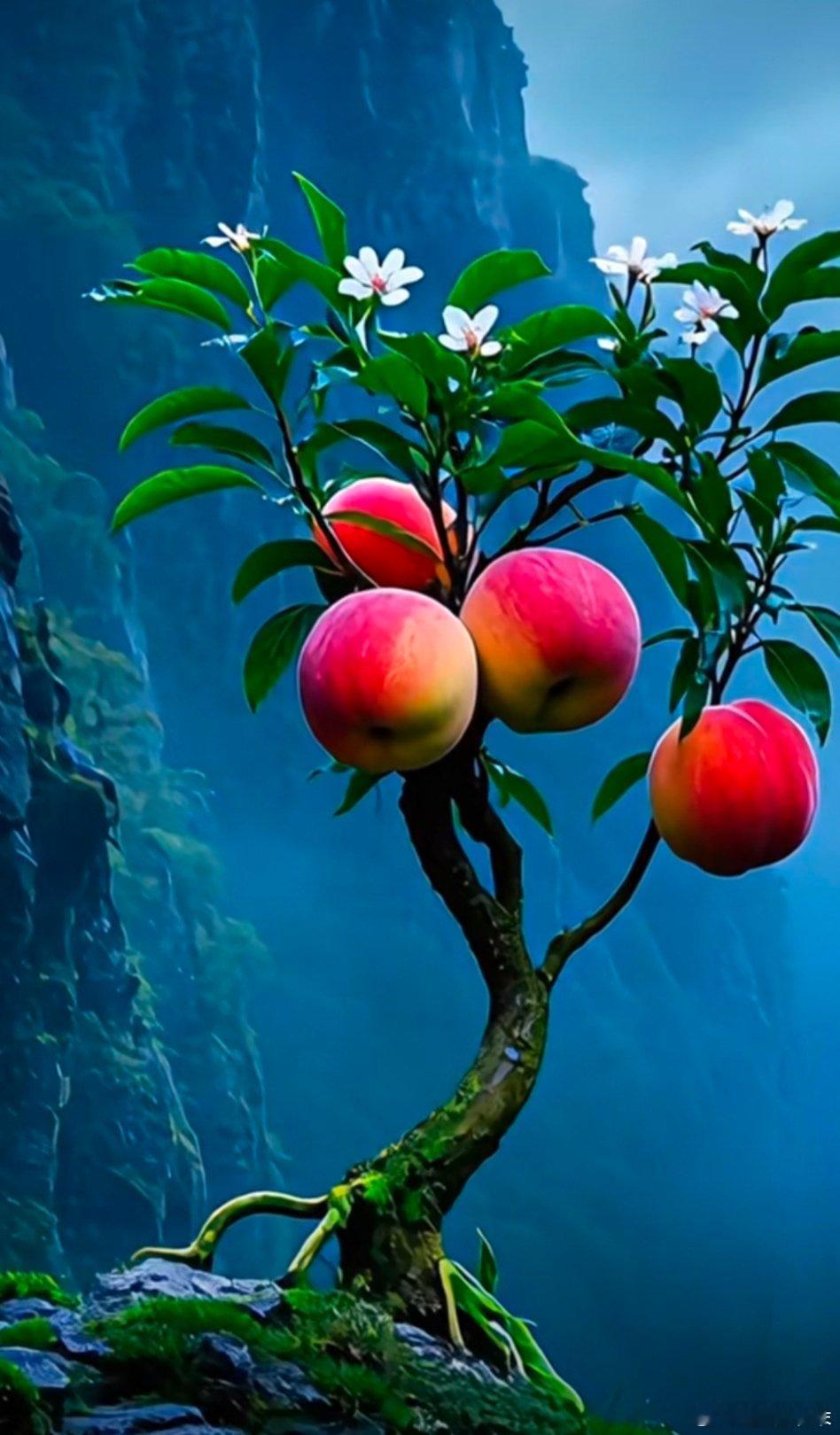 “山谷里的桃子熟了...🍑丰收季硕果壁纸​​​