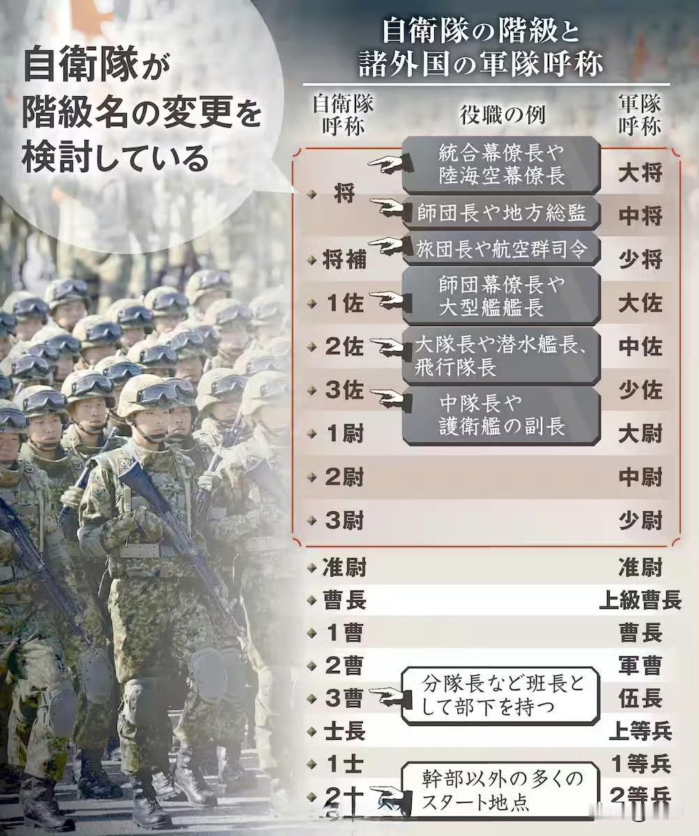 日本“大佐”要回来了！搞事早苗要恢复旧日本军队的军衔。此次修改不只是军衔，还涉