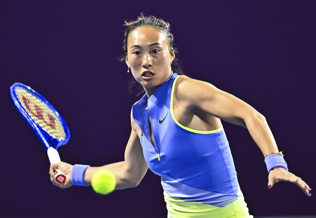 在10日进行的WTA（女子网球选手协会）1000多哈站女单第二轮比赛中，中国选手