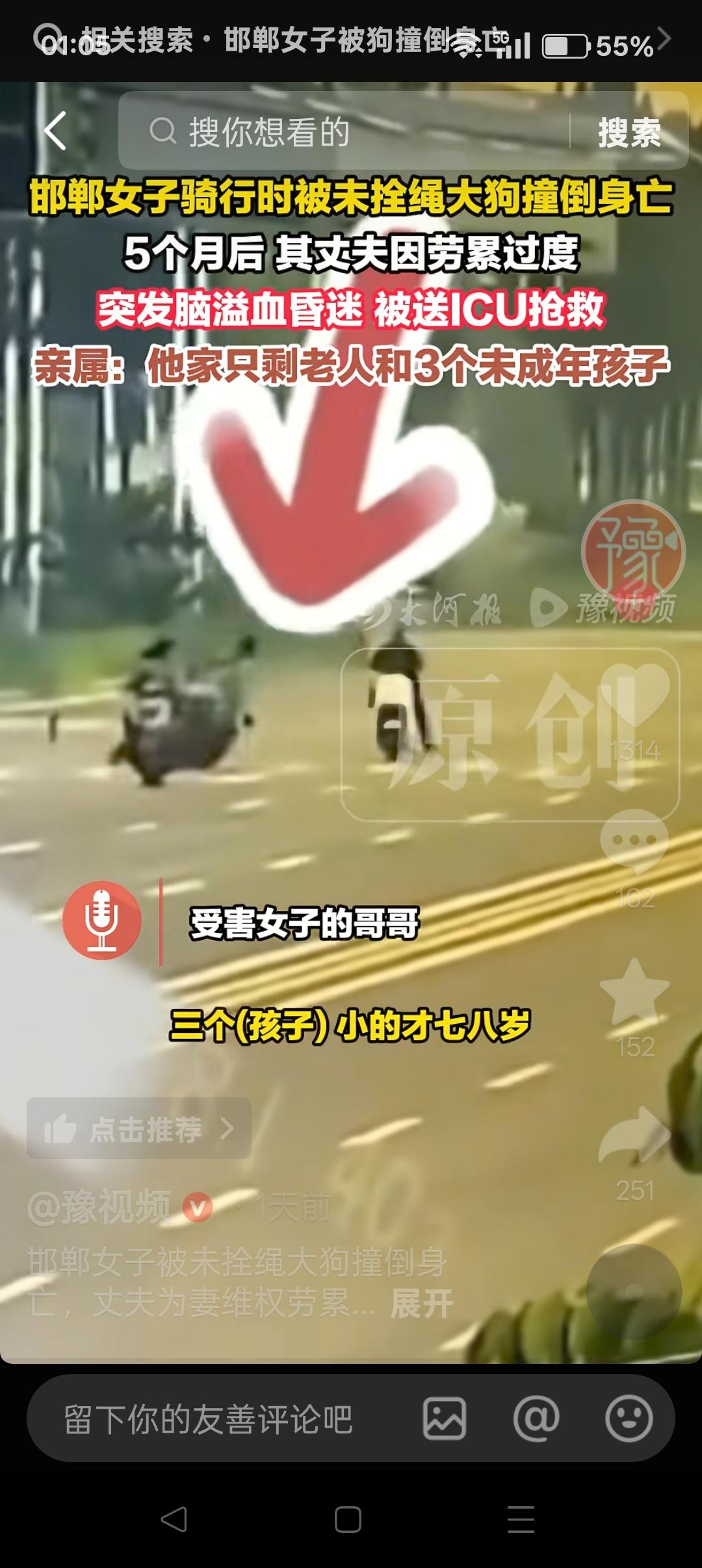 邯郸女子被未拴绳大狗撞亡案，考验法官公平正义的时候到了——人毒死了狗，人被判四年