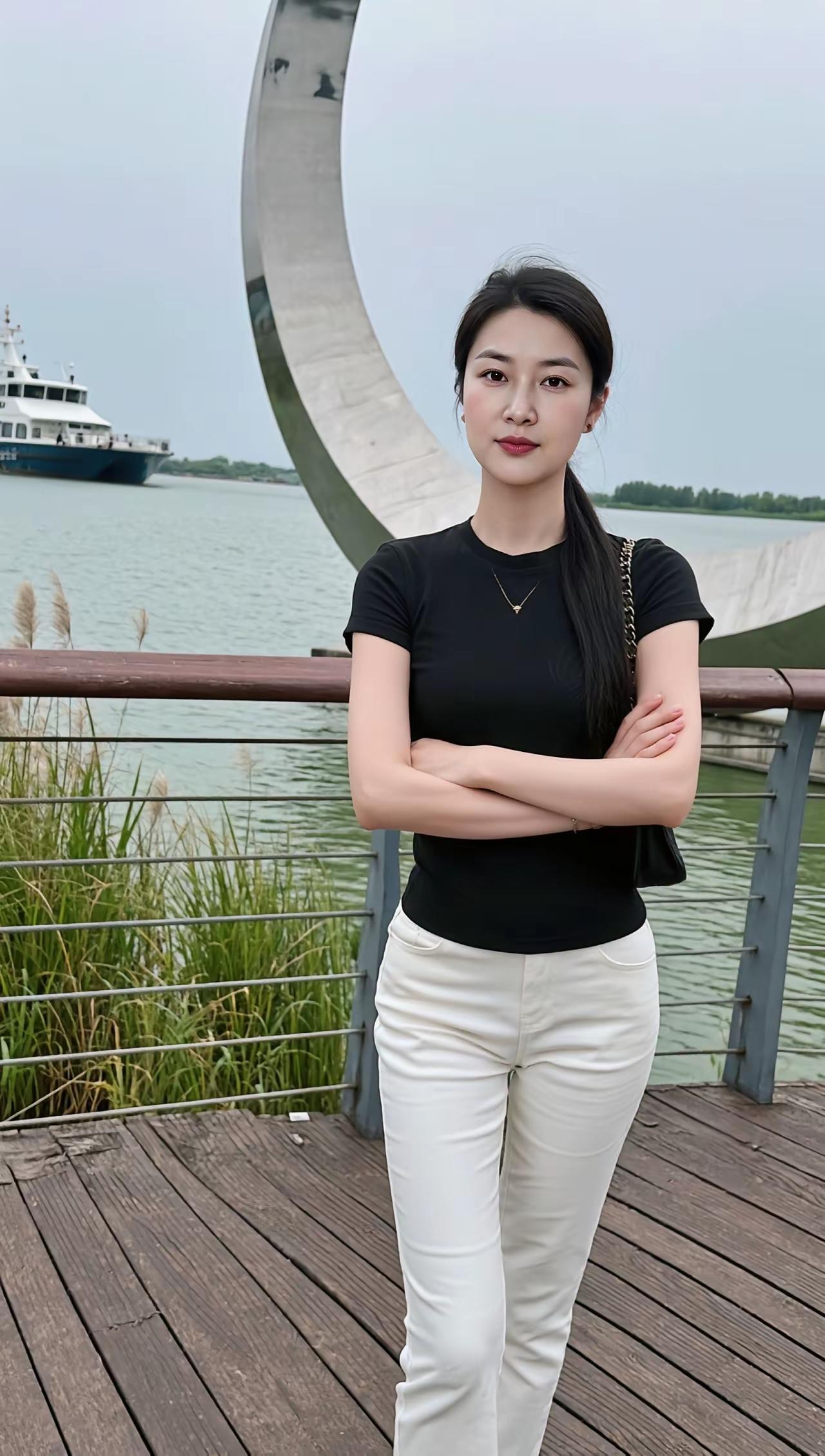 在湖边漫步，感受生活的宁静与美好。🌊🍃💕