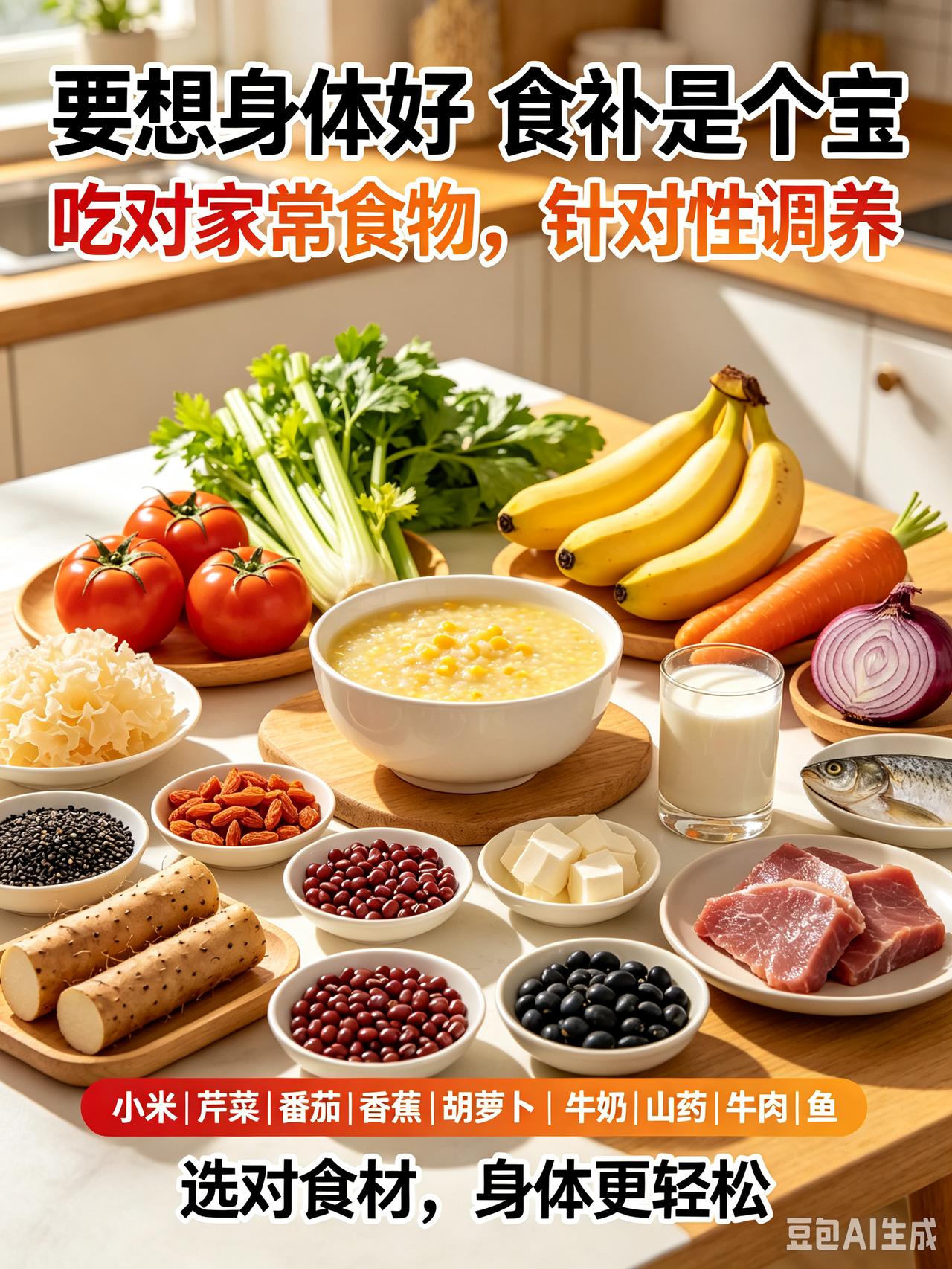 要想身体好，食补是个宝！吃对食物，对症调养少操劳俗话说民以食为天，我们每一