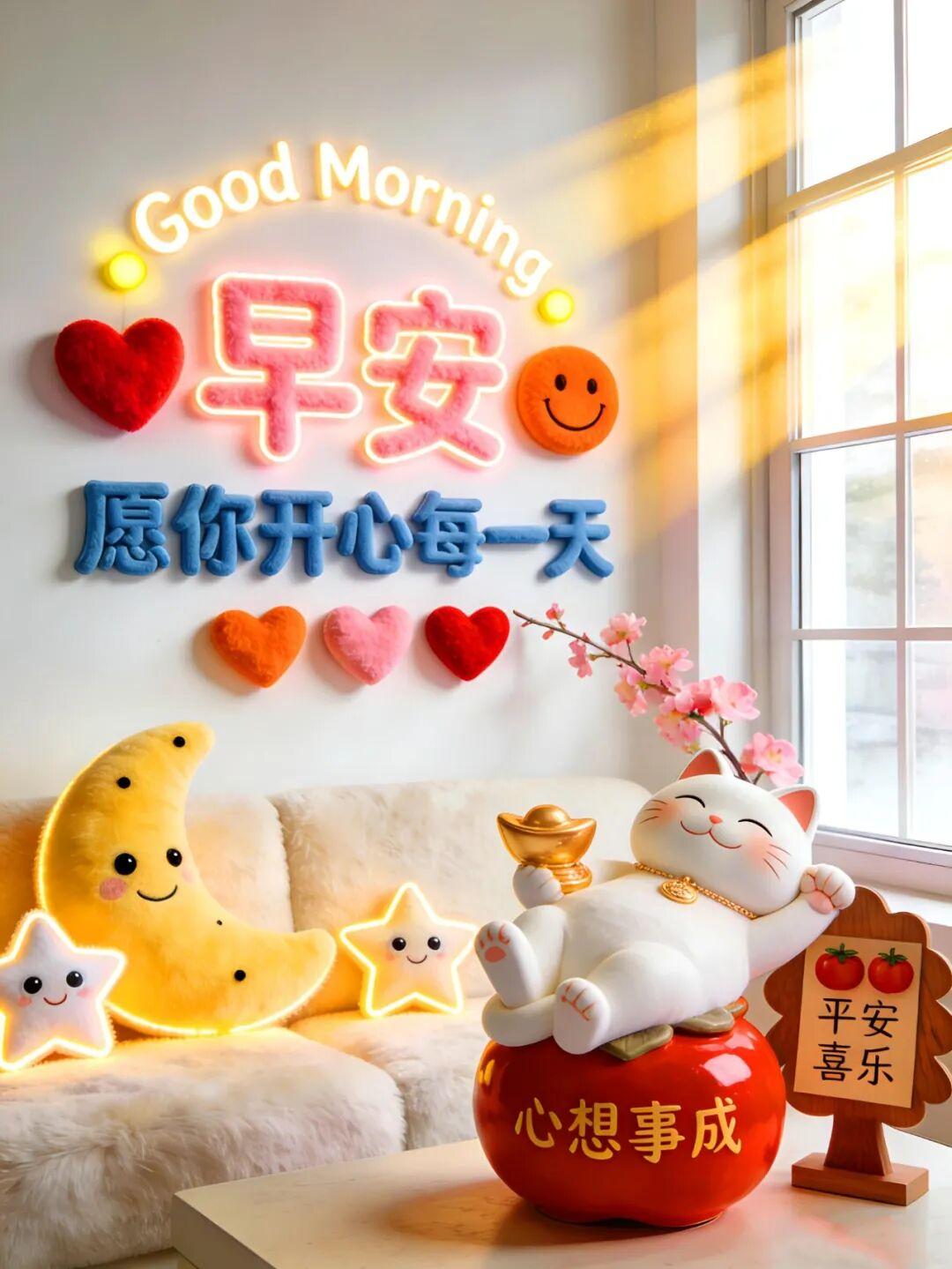 一念清净，万事安然。把心放宽，风景就美；把人做好，福气就到。愿你晨起有微笑，所遇