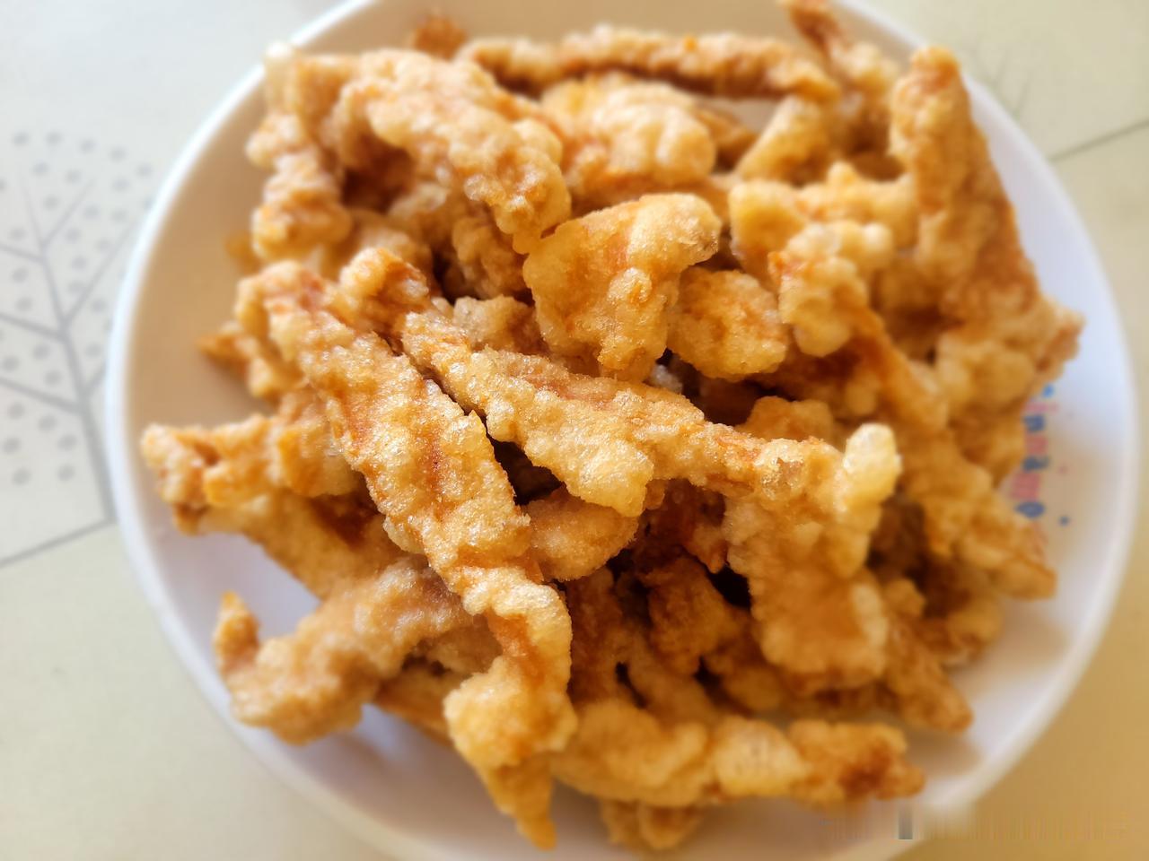 我儿子特别爱吃小酥肉，但是我以前做的不是很精进，现在掌握了要领，等儿子回来给他做