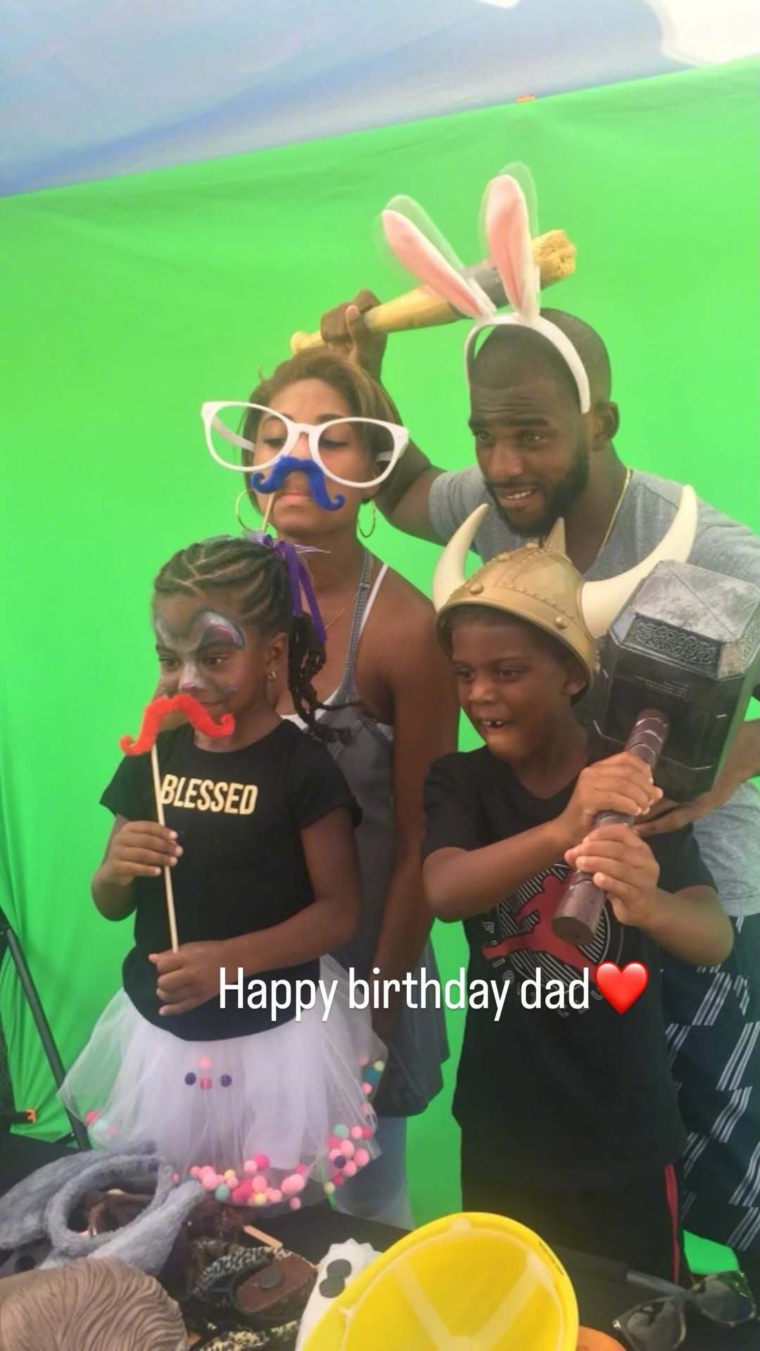 来自儿子的生日祝福❤️也感谢大家昨天送来的祝福🙏🏾NBA克里斯保罗
