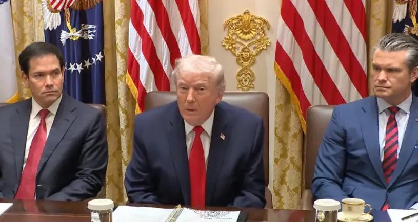 美国总统特朗普突然抛出一个重磅消息！1月29日，特朗普在白宫内阁会议上,说自