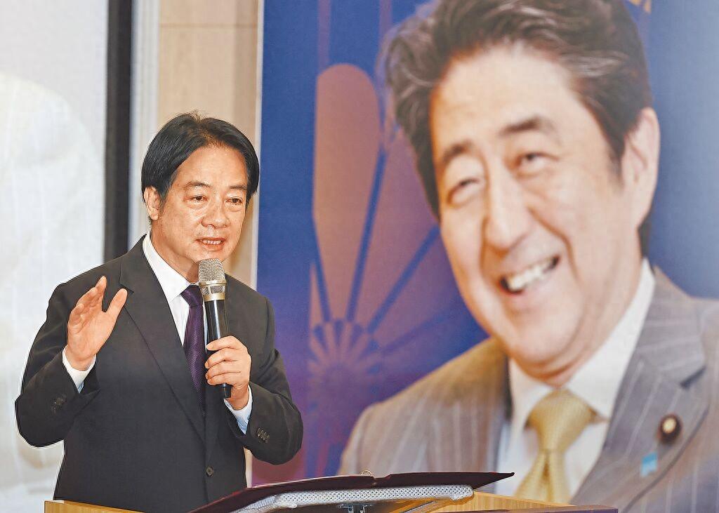 赖清德表示，中国大陆的武力迅速扩张，到今天为止，没有一枚炮弹打到台湾省，这都要归
