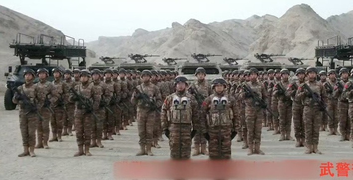 最后那一框的PAP，出现了荒漠涂装的猛三突击车，是边境反恐特战支队，地形地貌也符