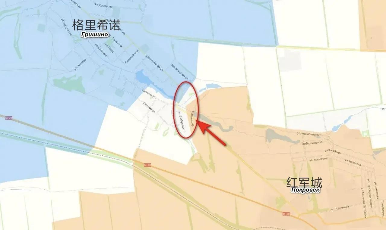 俄军中部集群开始进攻红军城西北的格里希诺。俄军突击队已攻入格里希诺，控制了东部郊