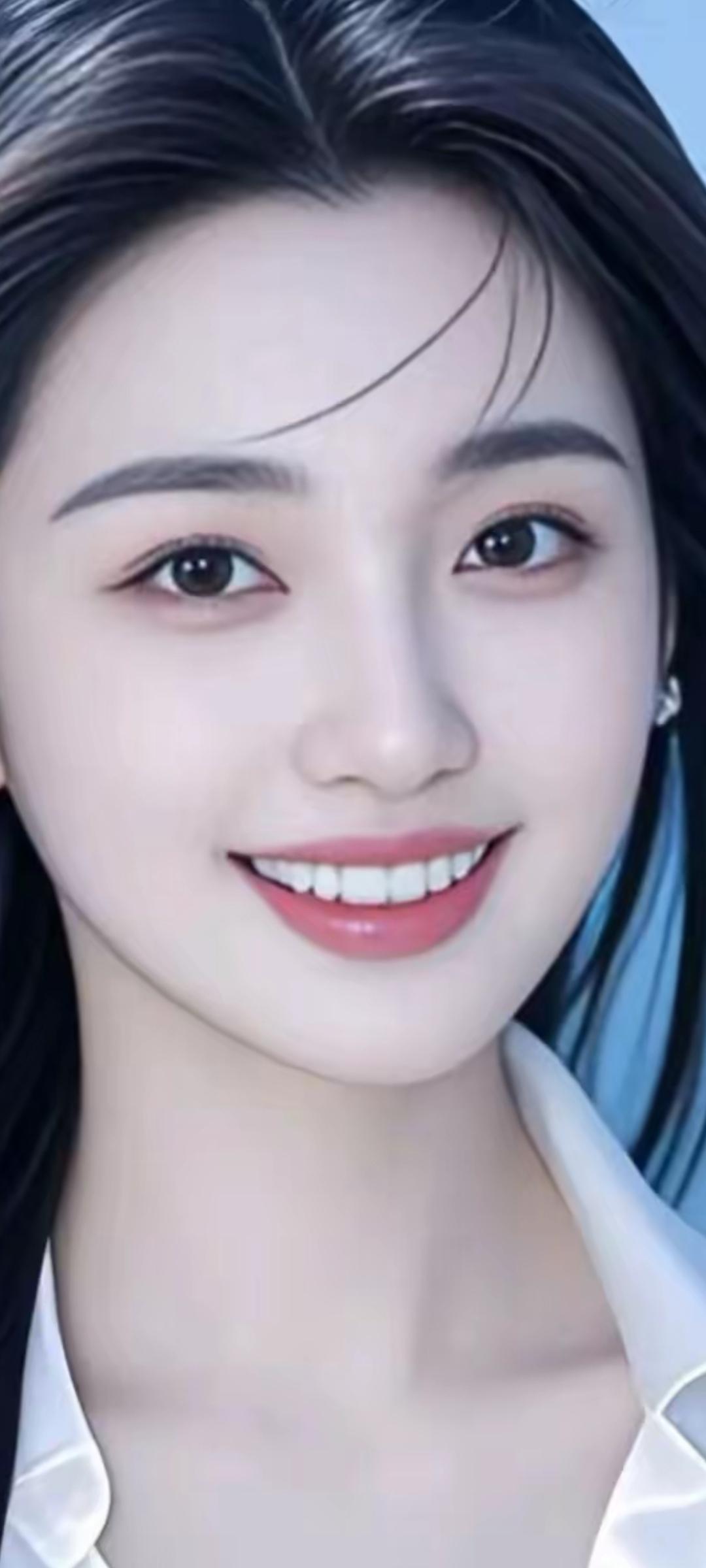 甜美笑容，元气满满，元气少女的一天！😊✨