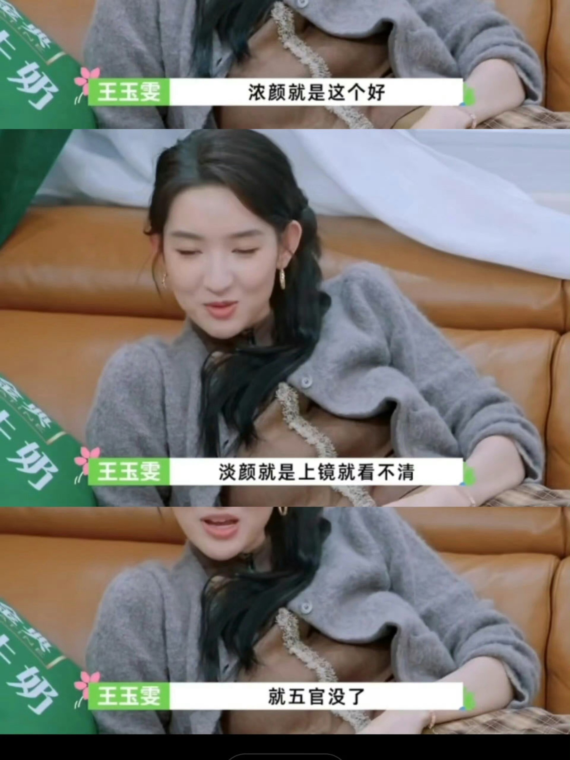 说得很直白，浓颜淡颜的区别