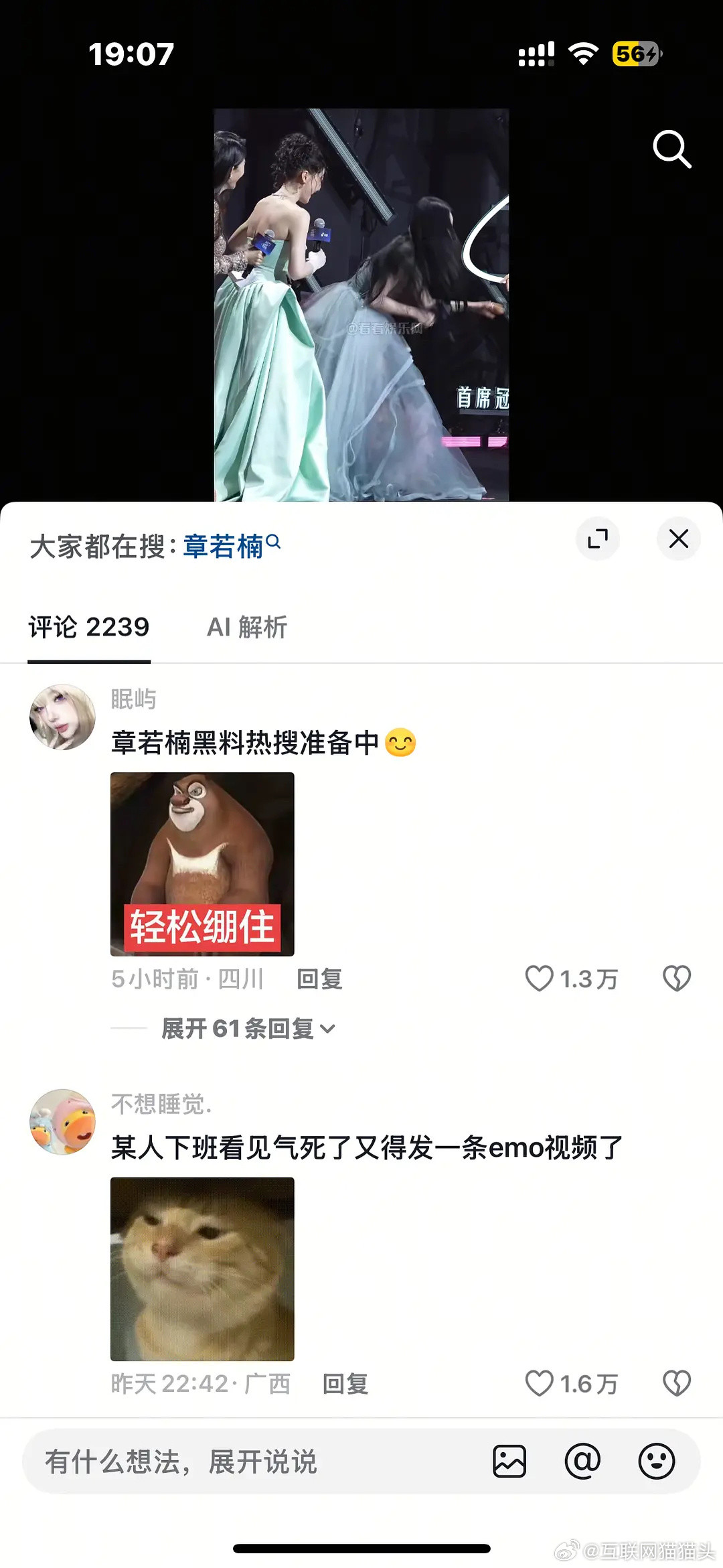 🍍现在在下沉口碑已经是这样了吗？和她毫无相关的女艺人下面都是她的嘿评😂😂