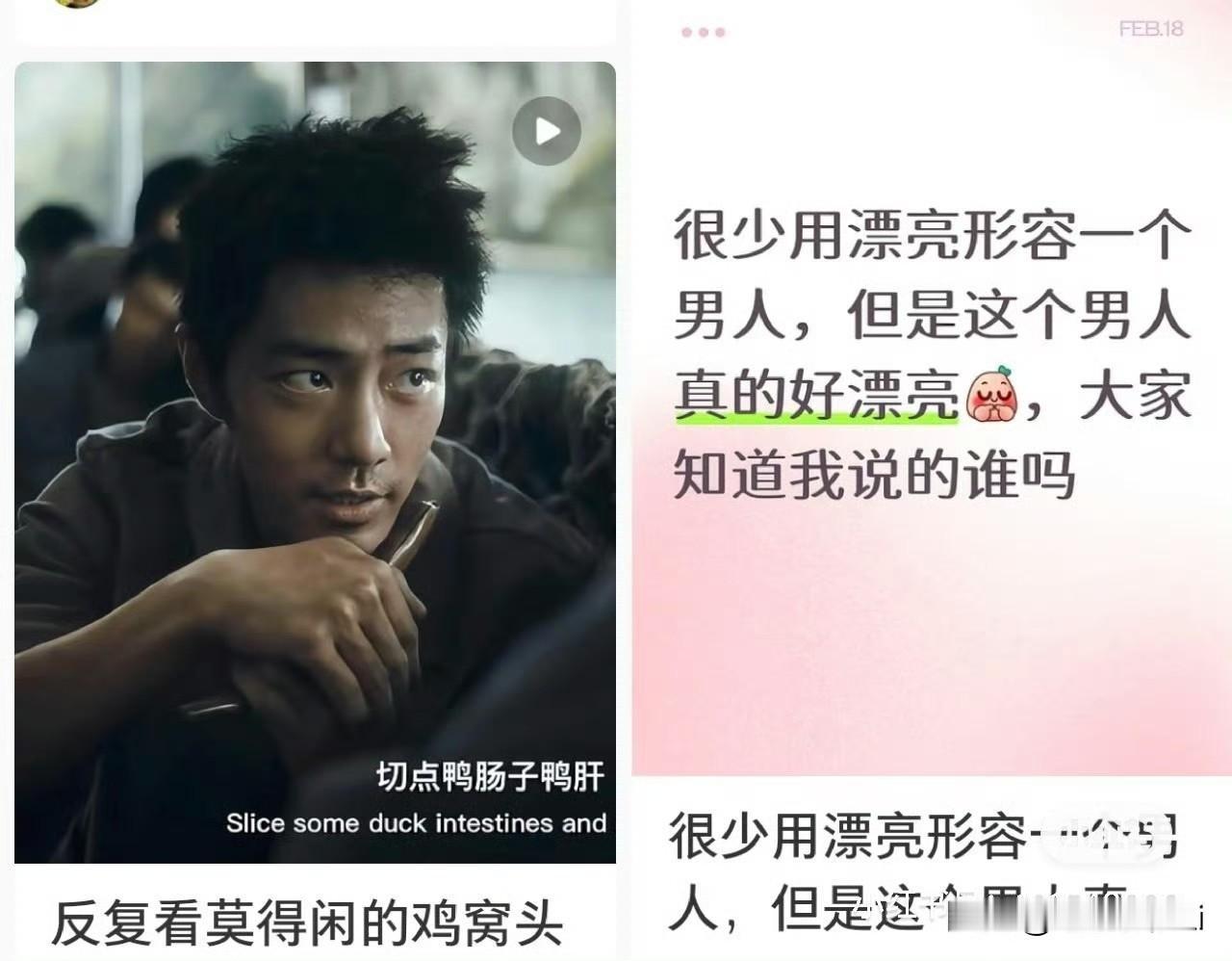 小🍠上这个封面标题，一个小莫一个肖战其实我们莫得闲灰头土脸也可以看出