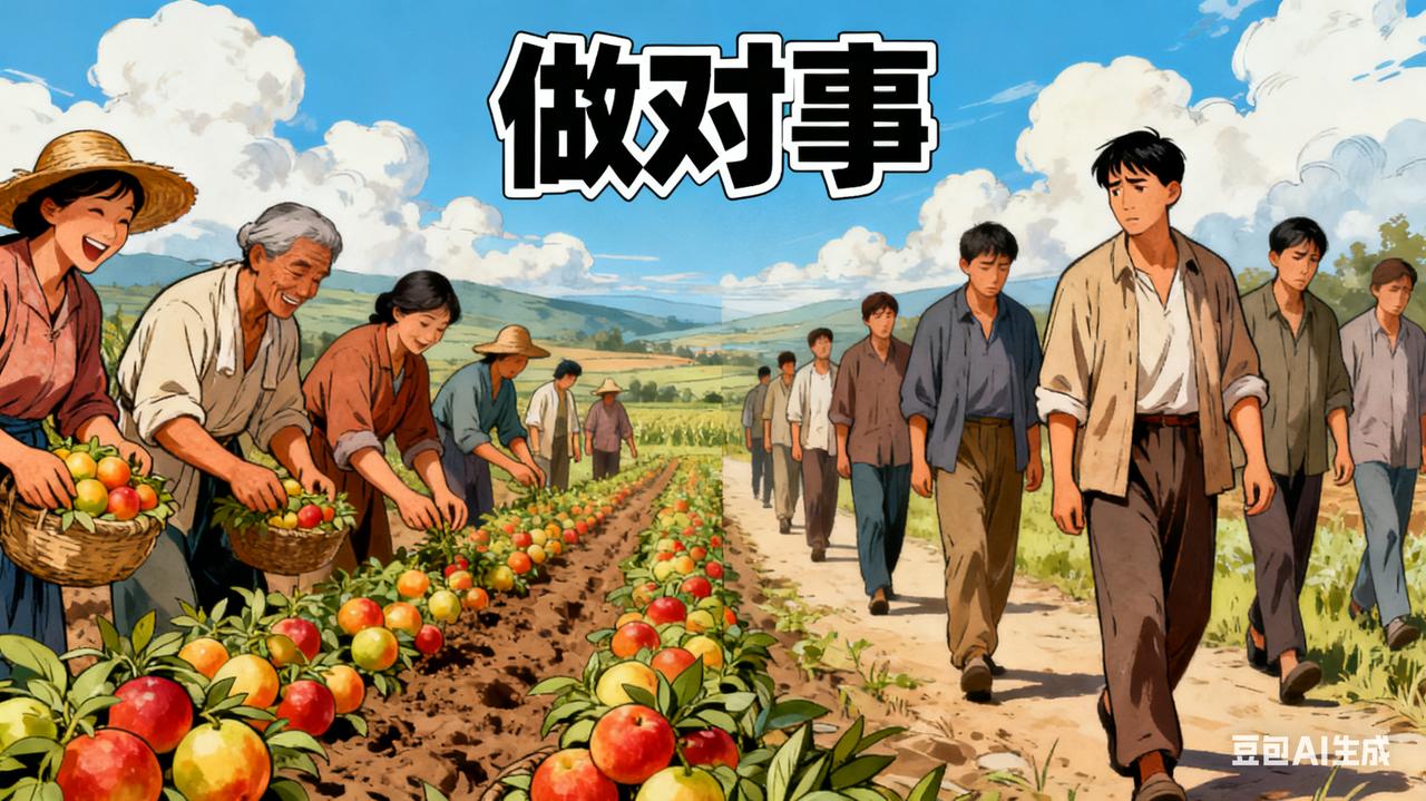 你要一定记住这句话:跟对人选对路做对事比努力更重要跟着蜜蜂找花朵跟着