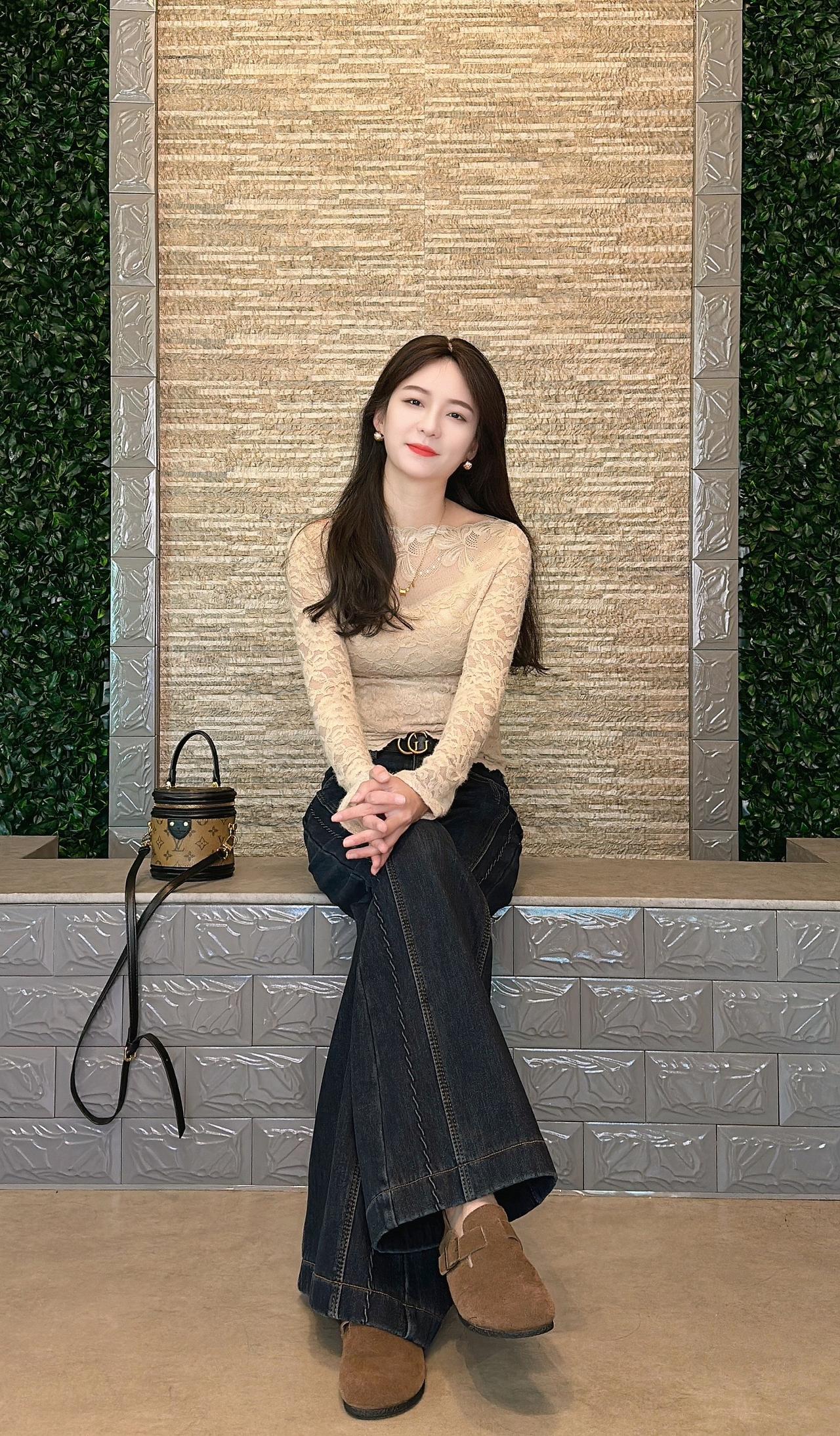 于人与物细水长流弥足珍惜打底衫冬季穿搭韩系女装