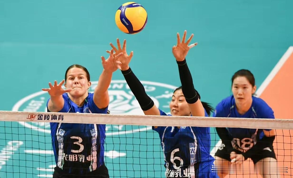 上海女排外援，比天津的实用多了数据一比，四位的差距就显而易见了中国女子排超