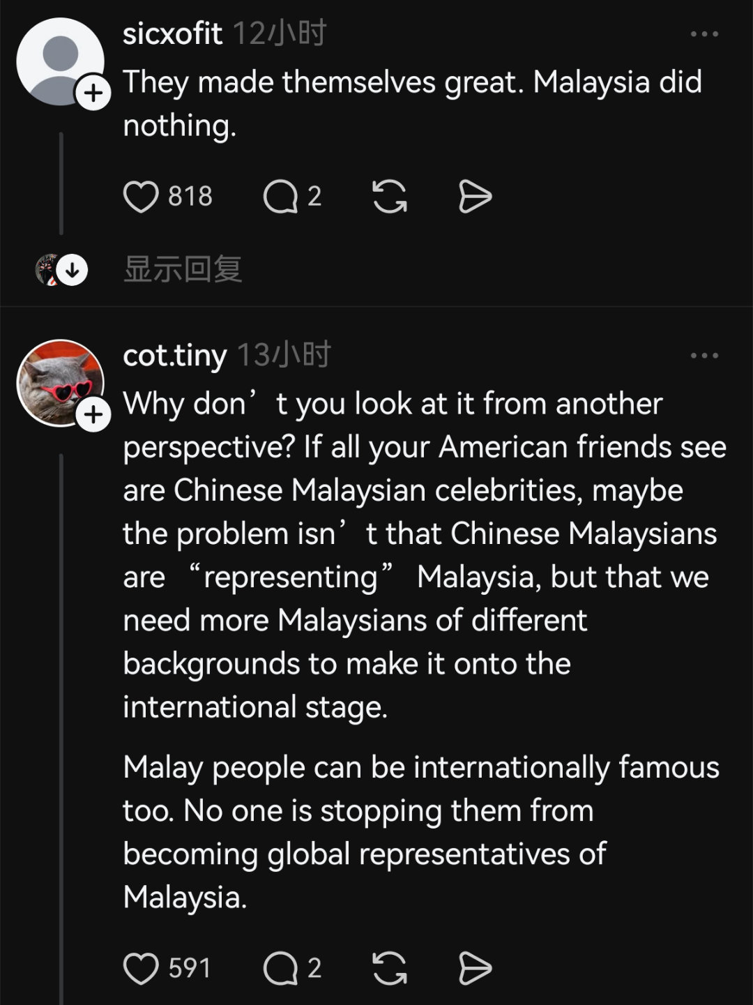 马来西亚的马来人抱怨“国外人熟知的马来西亚名人全是华裔”​​​