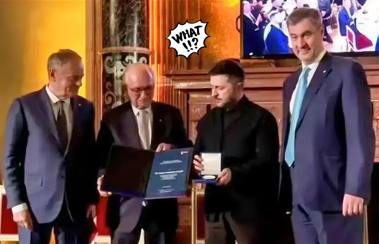 泽连斯基拿了个奖，烫手！2月14号慕尼黑安全会上，组委会把2026年的“克莱