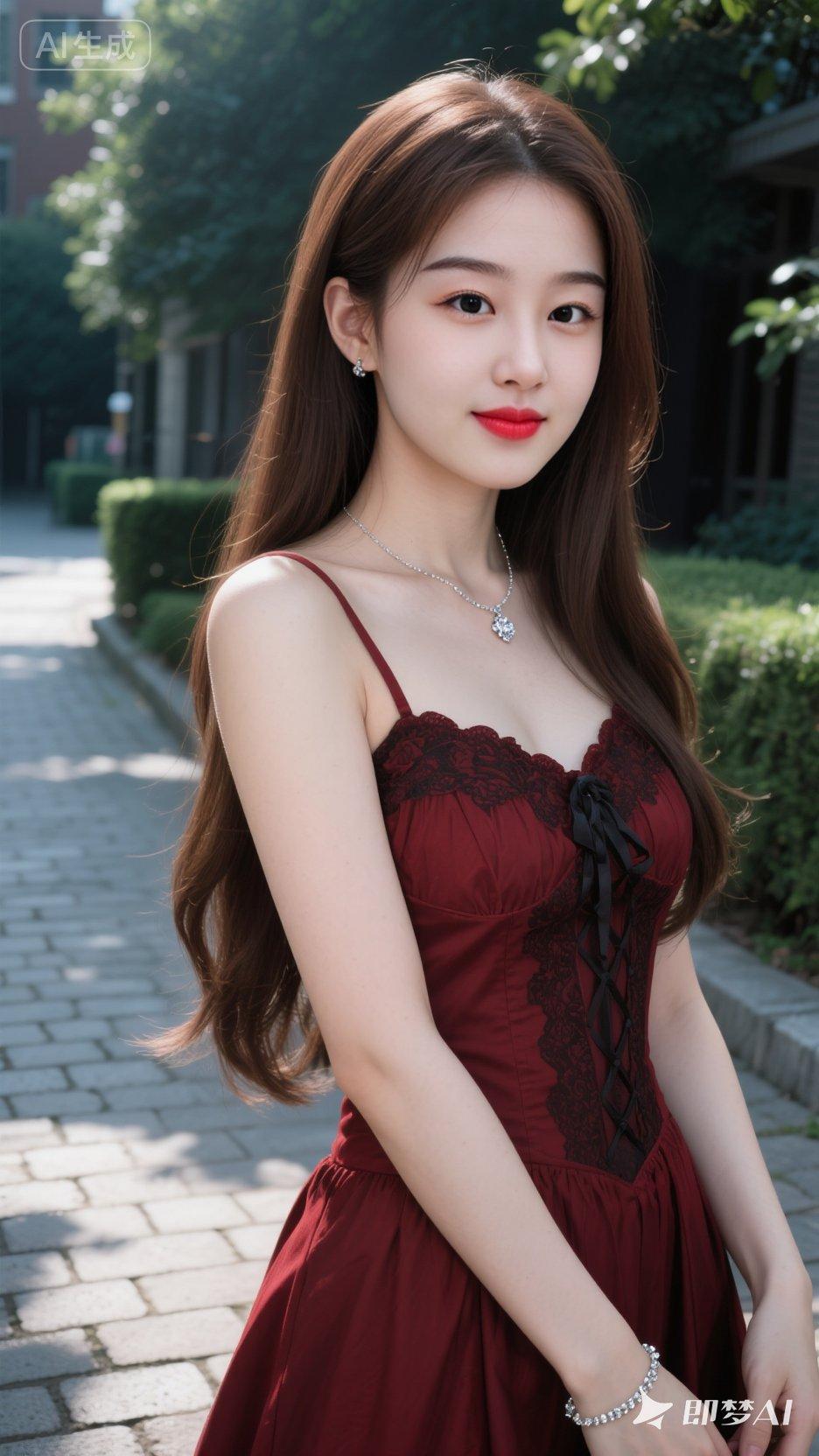 一位冷白皮的绝世美人，拥有冰瓷玉肌般的皮肤，细腻白皙如羊脂玉，通透感极强，鼻子莹