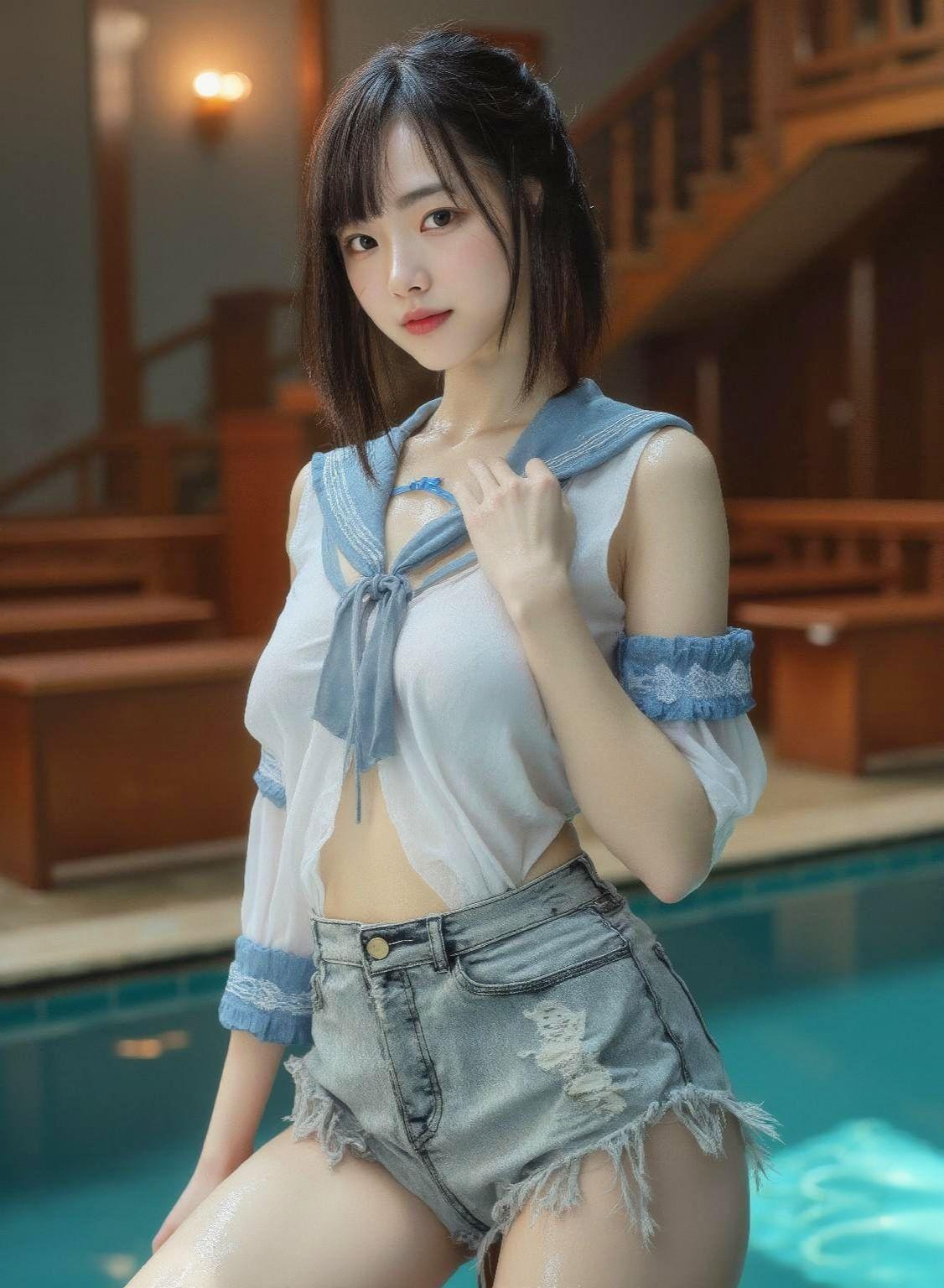 清纯女神 甜美女孩 清凉一夏
