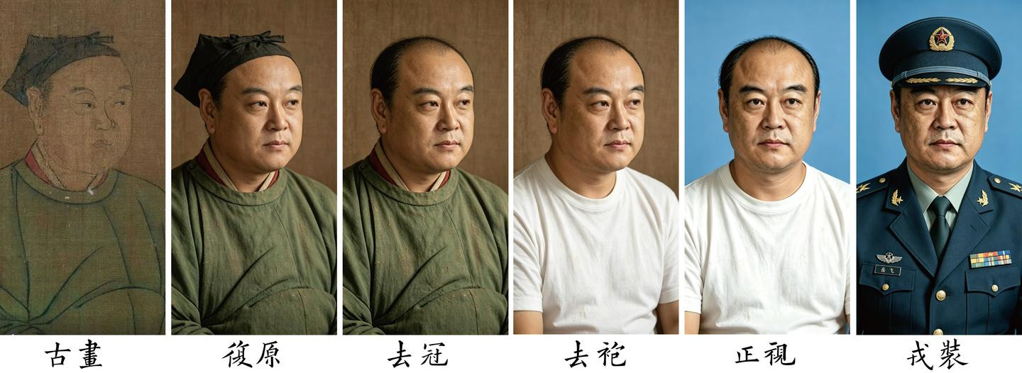 岳飞画像现代化复原​​​