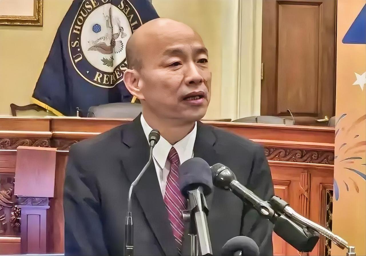 韩国瑜6月24日在美国国会发表不当言论，称“台湾在国际上的处境就像是只能恋爱、不