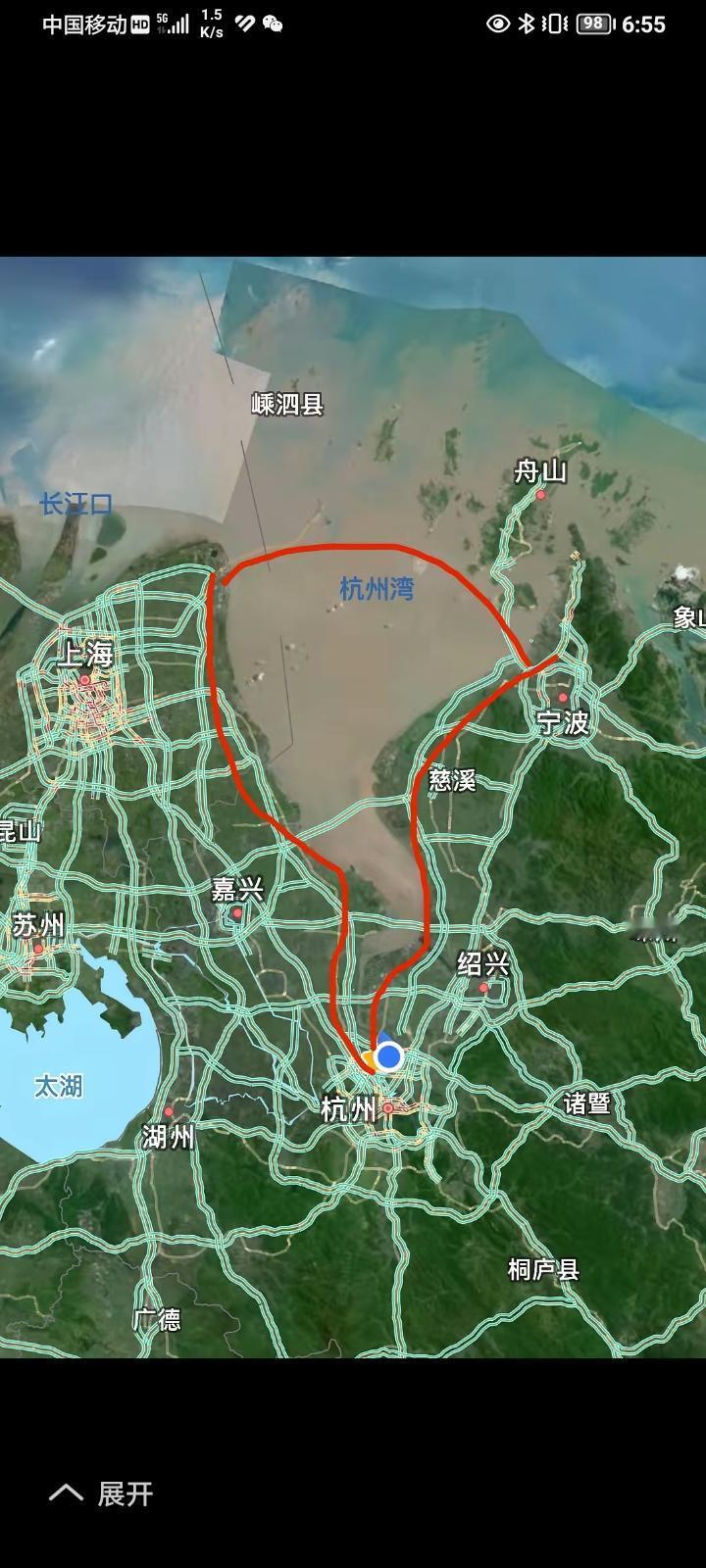 国家必须规划一条杭州湾环一条黄金海岸线！一个小时绕一圈！一个小时工作圈！成