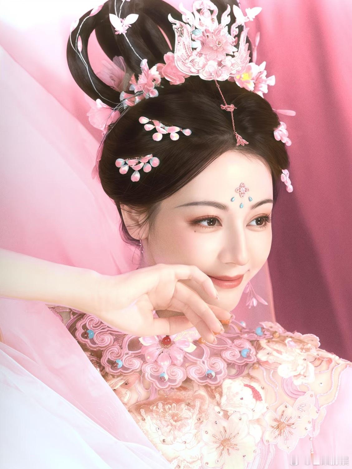 迪丽热巴“但愿人长久千里共婵娟”的具象化！中秋过去三天了迪丽热巴的美貌依旧是惊鸿
